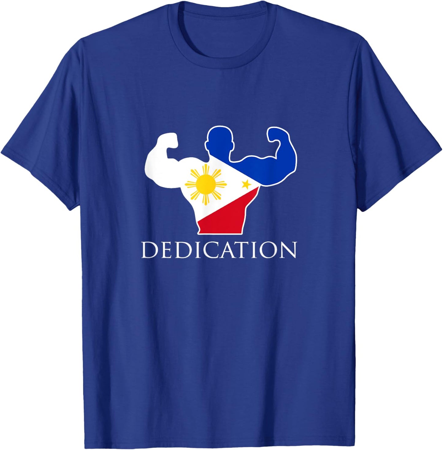 Filipino Weightlifting Philippines Flag Bodybuilder T-Shirt - T-Shirt | Royal