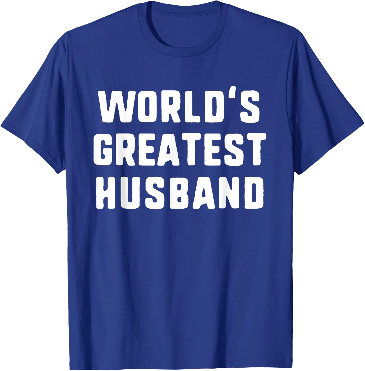 World's Greatest Husband Funny Gift Christmas T-Shirt - T-Shirt | Royal
