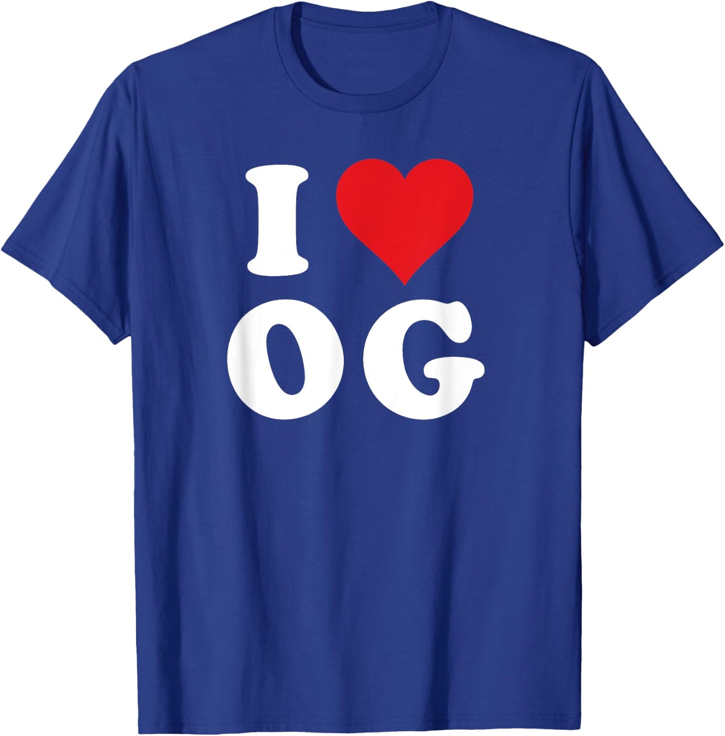 I Love OG Initials I Heart O.G. First Last Name O G T-Shirt - T-Shirt | Royal