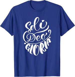 Soli Deo Gloria | Glory to God Alone |Christian Women T-Shirt - T-Shirt | Royal