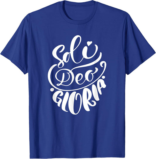 Soli Deo Gloria | Glory to God Alone |Christian Women T-Shirt - T-Shirt | Royal