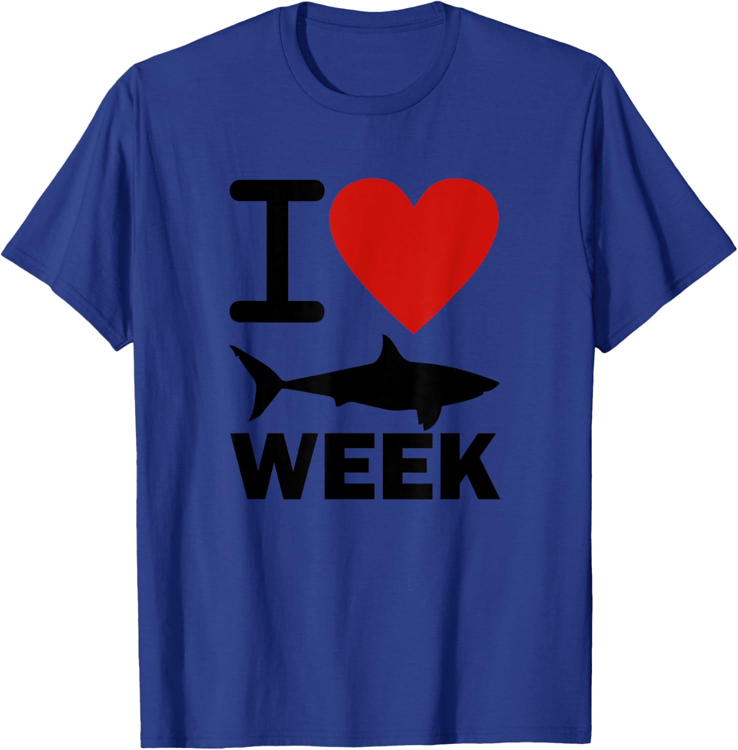 Week of Shark Heart Funny Sharks Shirt Great Discovery Time T-Shirt - T-Shirt | Royal