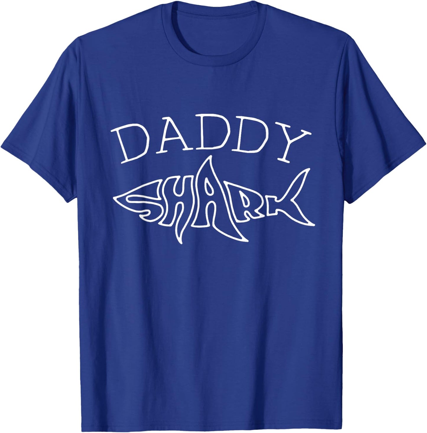 Daddy Birthday Shark Dad Matching Family Men T-Shirt - T-Shirt | Royal