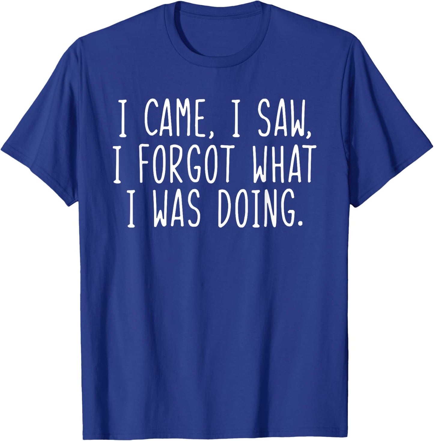 I Came I Saw I Forgot What I Was Doing Funny Saying T-Shirt - T-Shirt | Royal