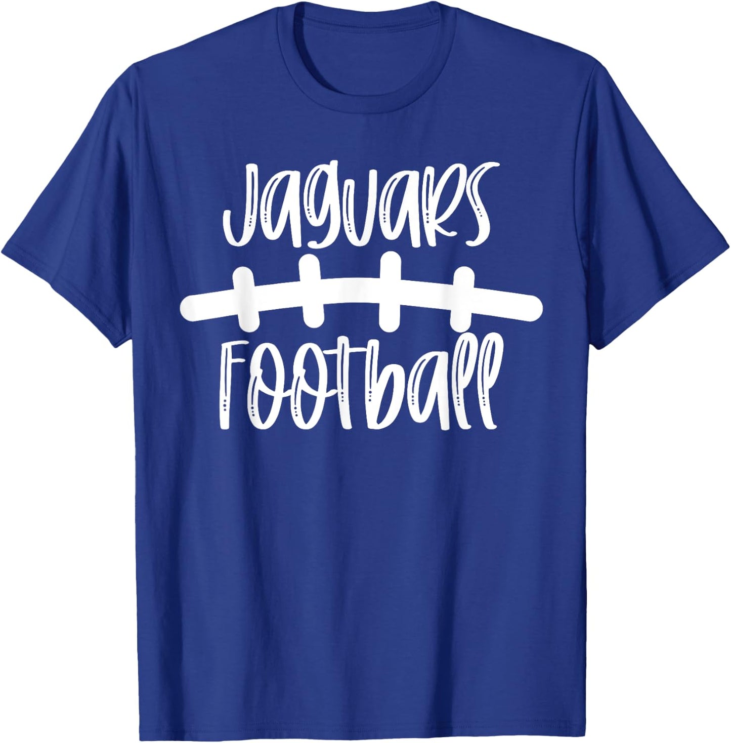 Jaguars Football School Spirit Team Mascot Game Night T-Shirt - T-Shirt | Royal