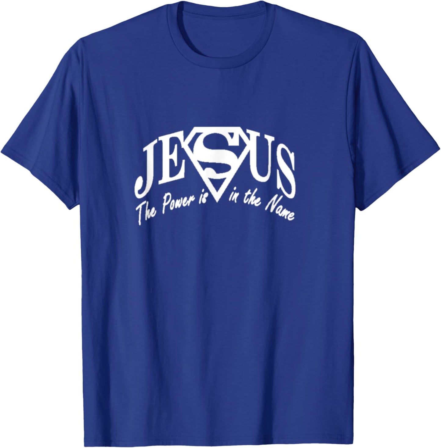 My Superhero is Jesus Faith Love Gothshirt T-Shirt - T-Shirt | Royal