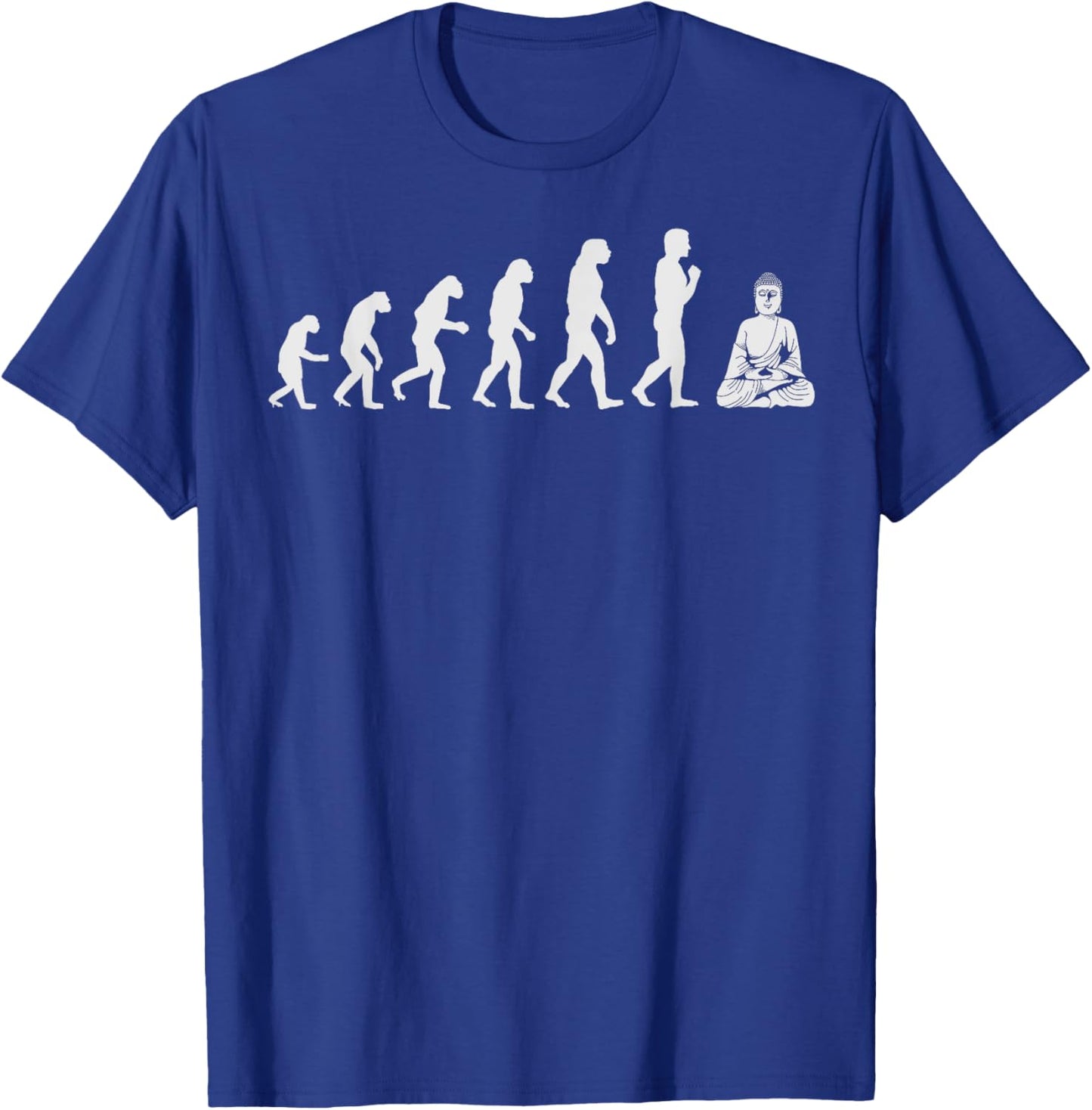 Buddha Evolution | Spiritual Buddhist Development Gift T-Shirt - T-Shirt | Royal