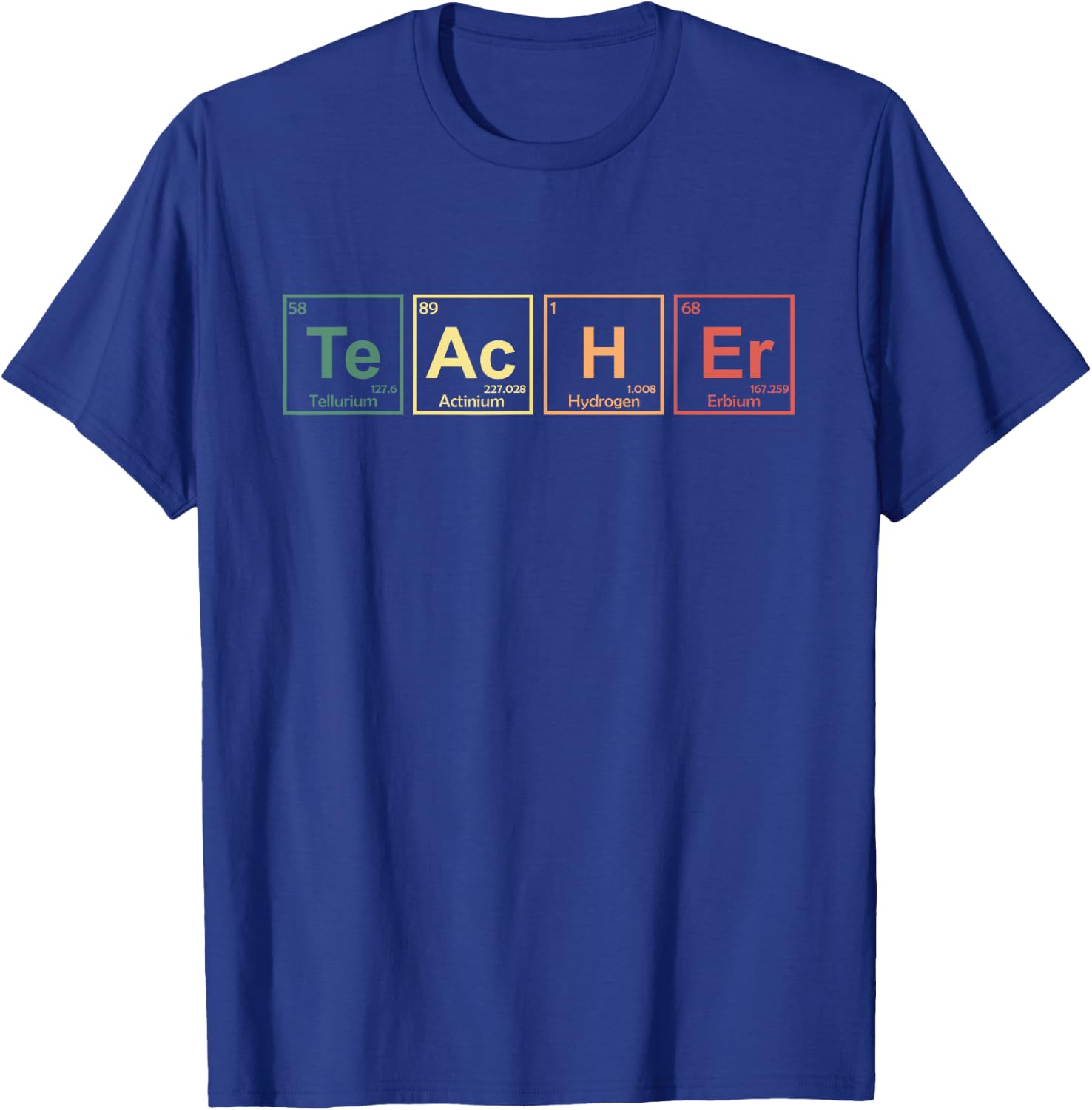 Chemistry teacher element symbols Periodic table Chemist T-Shirt - T-Shirt | Royal