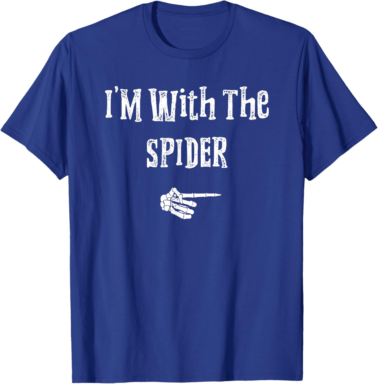 I'm With Spider Halloween Costume Funny Couples Matching T-Shirt - T-Shirt | Royal