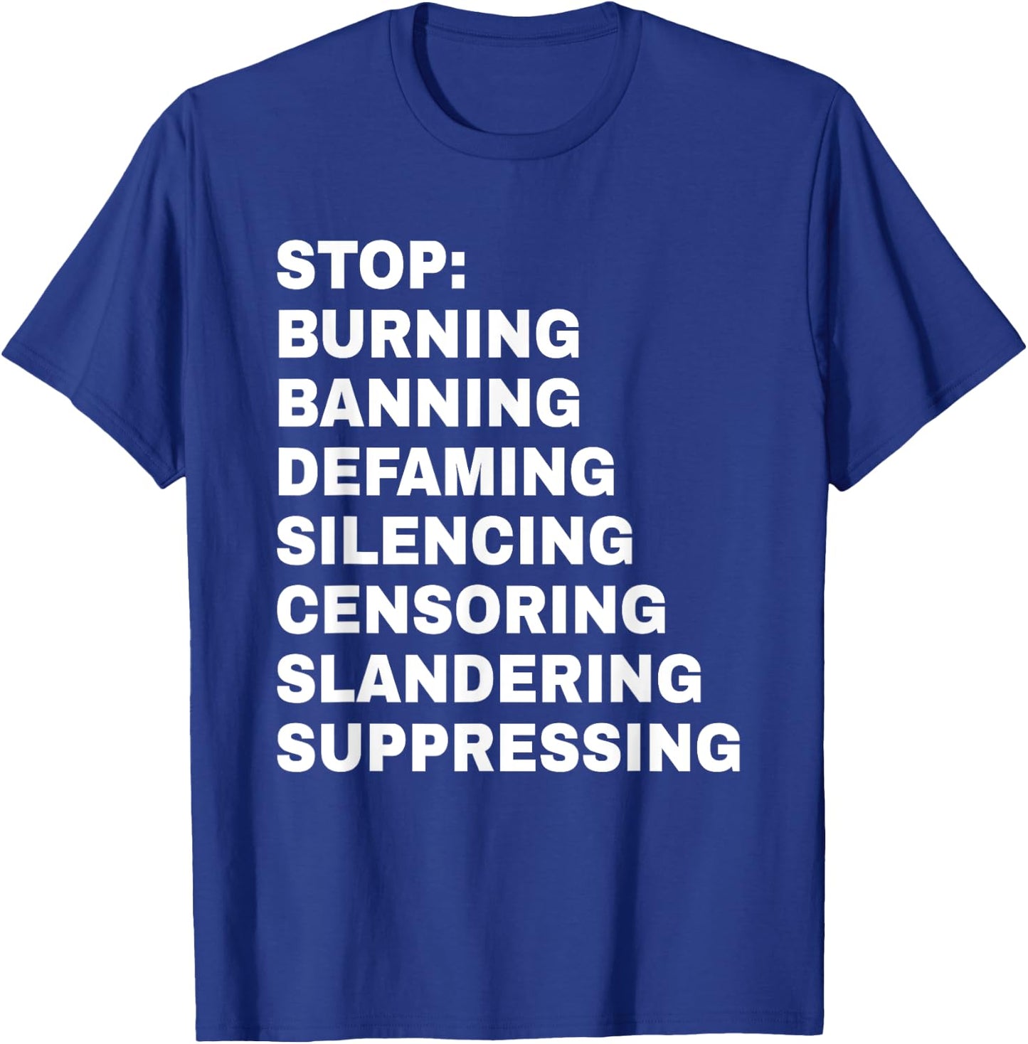 Free Speech Anti Censorship First Amendment T-Shirt - T-Shirt | Royal