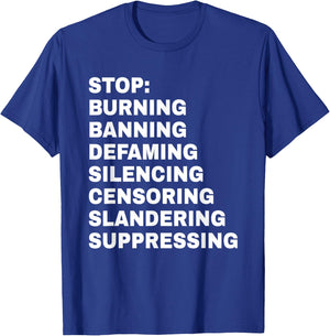 Free Speech Anti Censorship First Amendment T-Shirt - T-Shirt | Royal