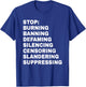 Free Speech Anti Censorship First Amendment T-Shirt - T-Shirt | Royal