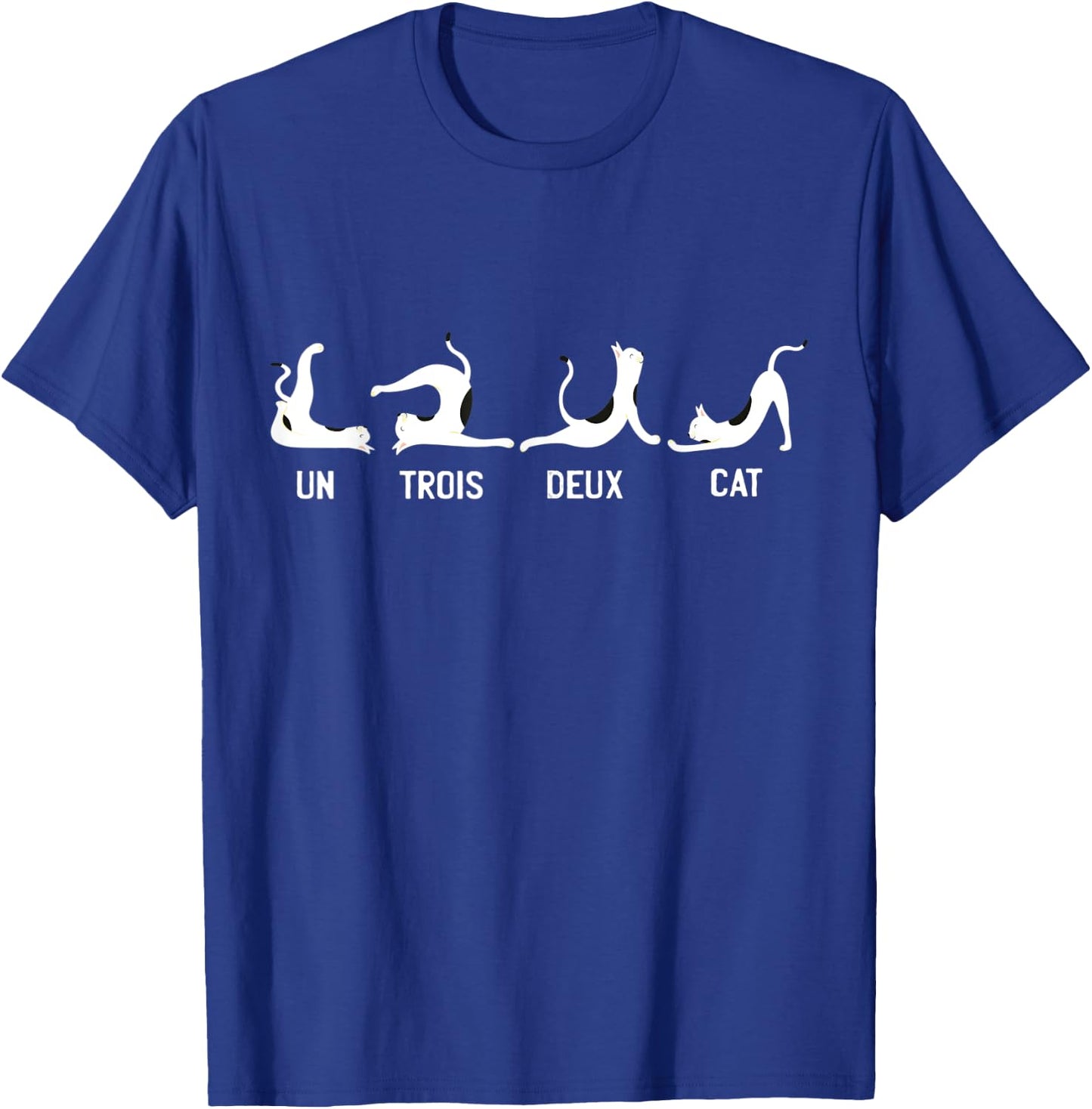 Un Deux Trois Cat Shirt Women Cool Cats And Kittens Yoga T-Shirt - T-Shirt | Royal