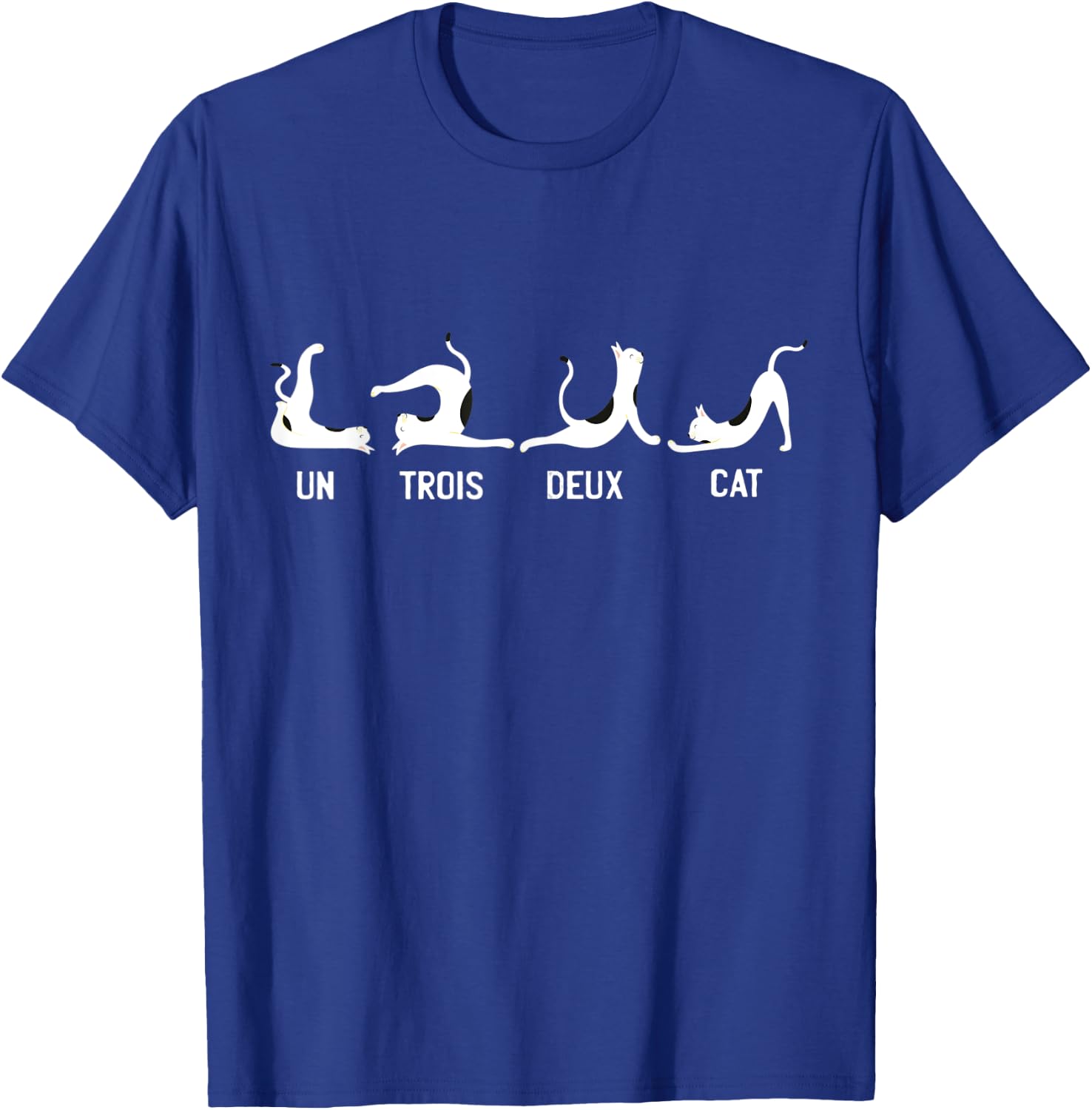 Un Deux Trois Cat Shirt Women Cool Cats And Kittens Yoga T-Shirt - T-Shirt | Royal