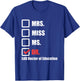 EdD Doctor of Education Dr Doctorate Graduation T-Shirt - T-Shirt | Royal