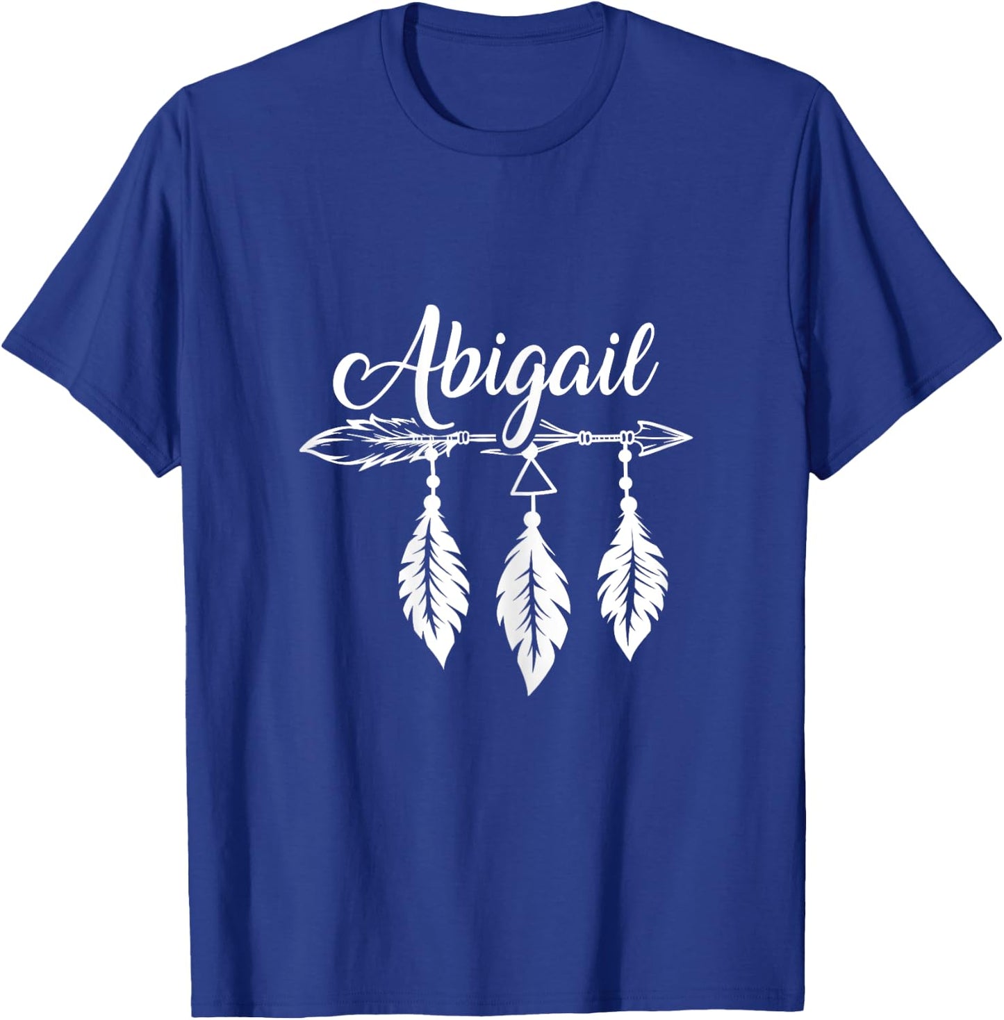 Feather Name Abigail Dreamcatcher Feathers Truth Spiritual T-Shirt - T-Shirt | Royal