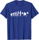 Evolution Of Weight Lifting Funny Sports Design Fitness Gym T-Shirt - T-Shirt | Royal