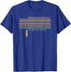 Windansea Beach California Surfing Retro Stripes Surfboard Men Women Kids T-Shirt - T-Shirt | Royal