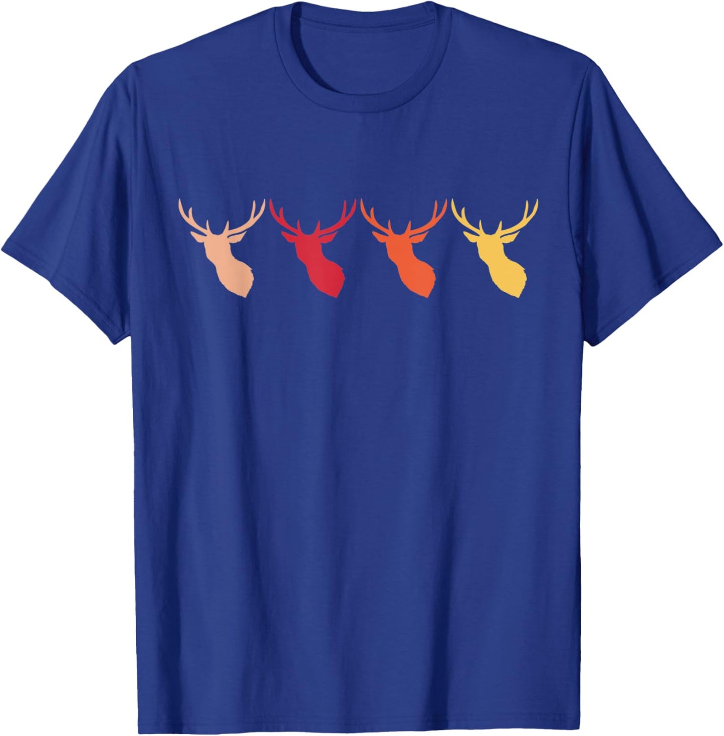 Vintage Deer Retro Deer Silhouette Cute Deer 80s 90s Style T-Shirt - T-Shirt | Royal