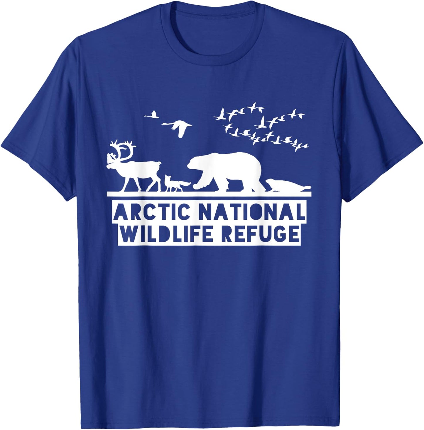 Arctic National Wildlife Refuge Shirt - No Drilling in ANWR T-Shirt - T-Shirt | Royal