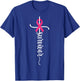 Survivor Christian Cross Warrior Pink Ribbon Breast Cancer T-Shirt - T-Shirt | Royal