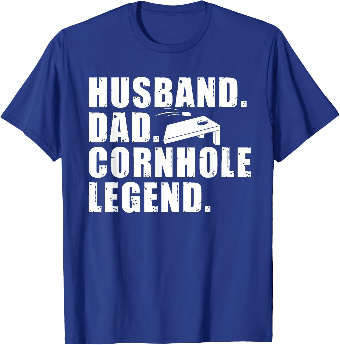 Cool Cornhole Art Husband Dad Corn Hole Legend Sport T-Shirt - T-Shirt | Royal