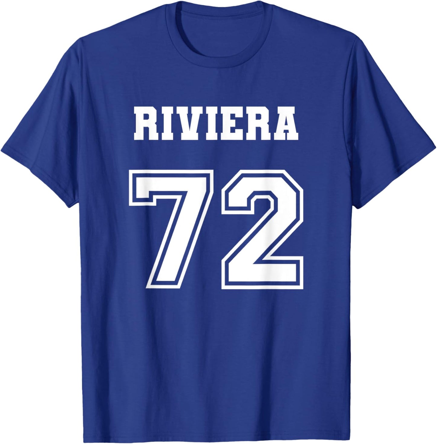Jersey Style Riviera 72 1972 Classic Lowrider Car T-Shirt - T-Shirt | Royal