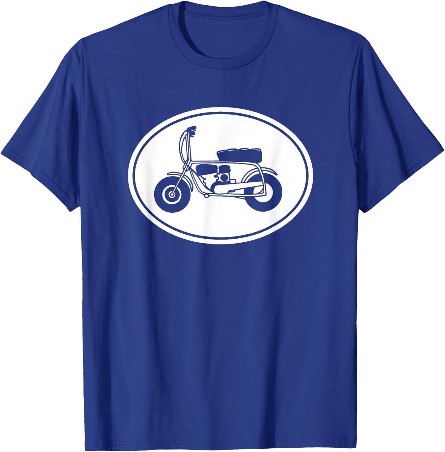Vintage Mini Bike, Minibike Graphic T-Shirt - T-Shirt | Royal