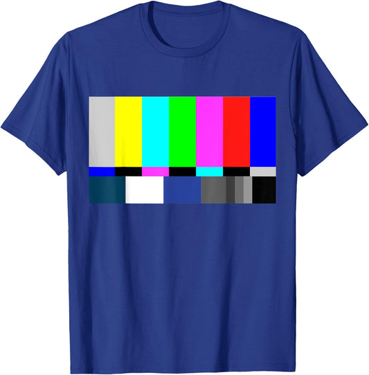 Nerdy Sheldon TV Test Pattern Color Geek Gift T-Shirt - T-Shirt | Royal