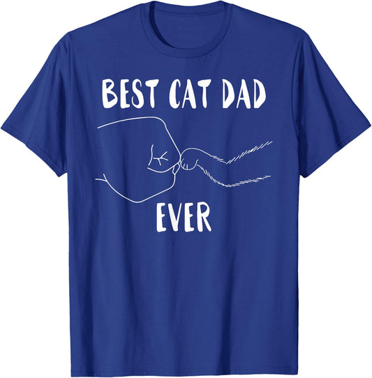 Best Cat Dad Ever T-Shirt - T-Shirt | Royal