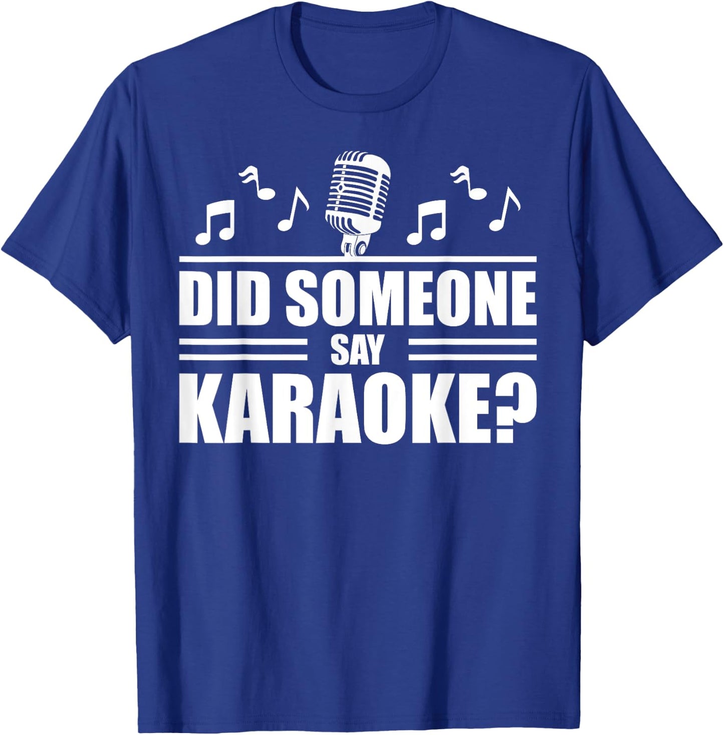 Funny Karaoke Designs Women Singing Music Lovers T-Shirt - T-Shirt | Royal