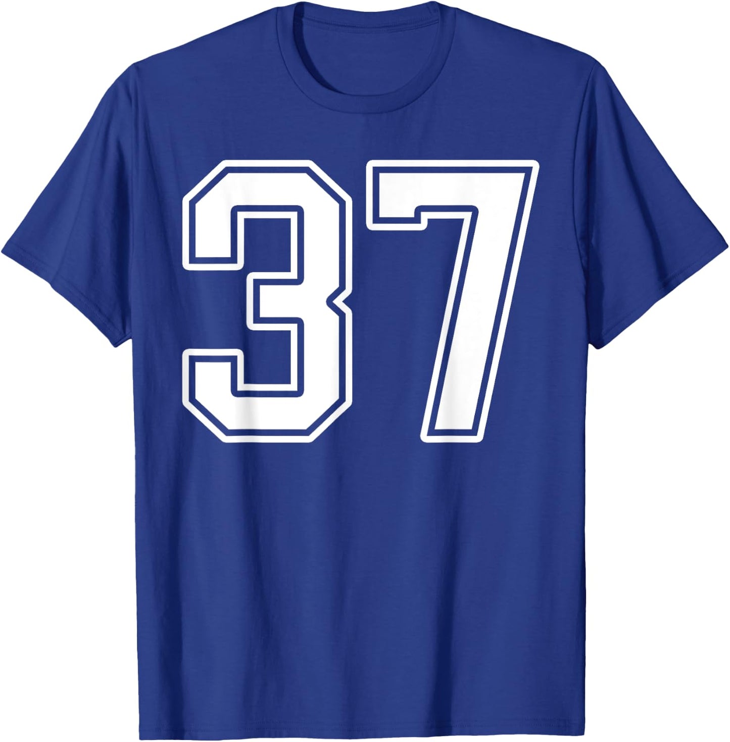 Number 37 Fan Player Jersey Style #37 Men Women Kids T-Shirt - T-Shirt | Royal