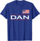 DAN Personalized Name Funny Birthday Gift T-Shirt - T-Shirt | Royal