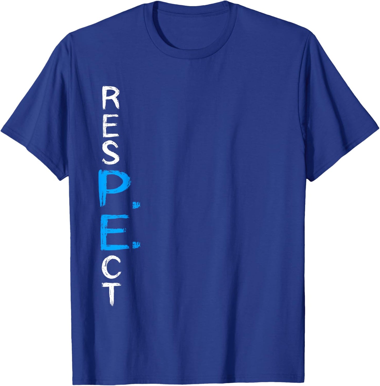 Respect P.E. Teacher PE Teacher School Fitness Gym Class T-Shirt - T-Shirt | Royal