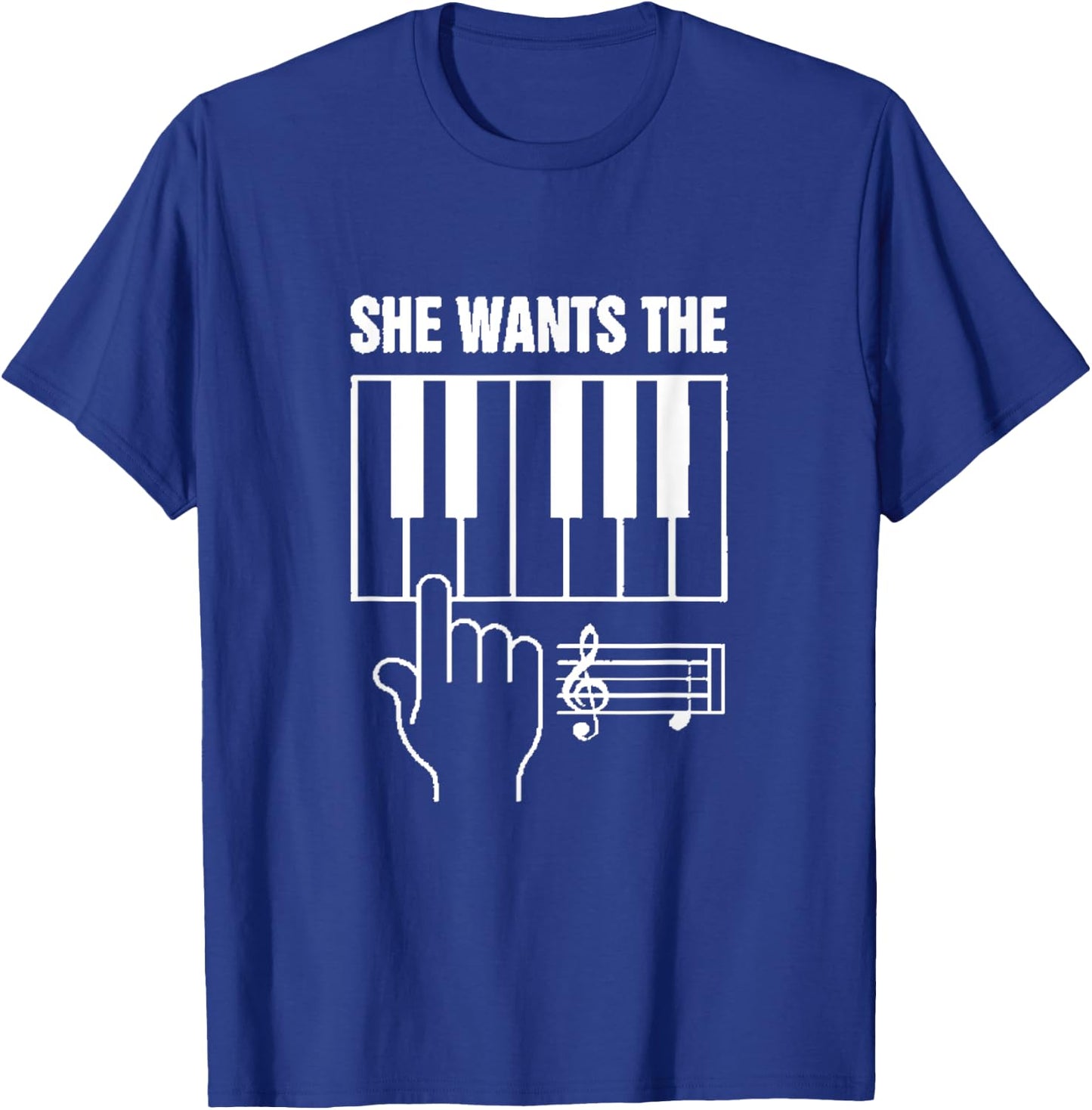 She wants the D piano note shirt T-Shirt - T-Shirt | Royal