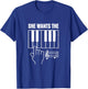 She wants the D piano note shirt T-Shirt - T-Shirt | Royal