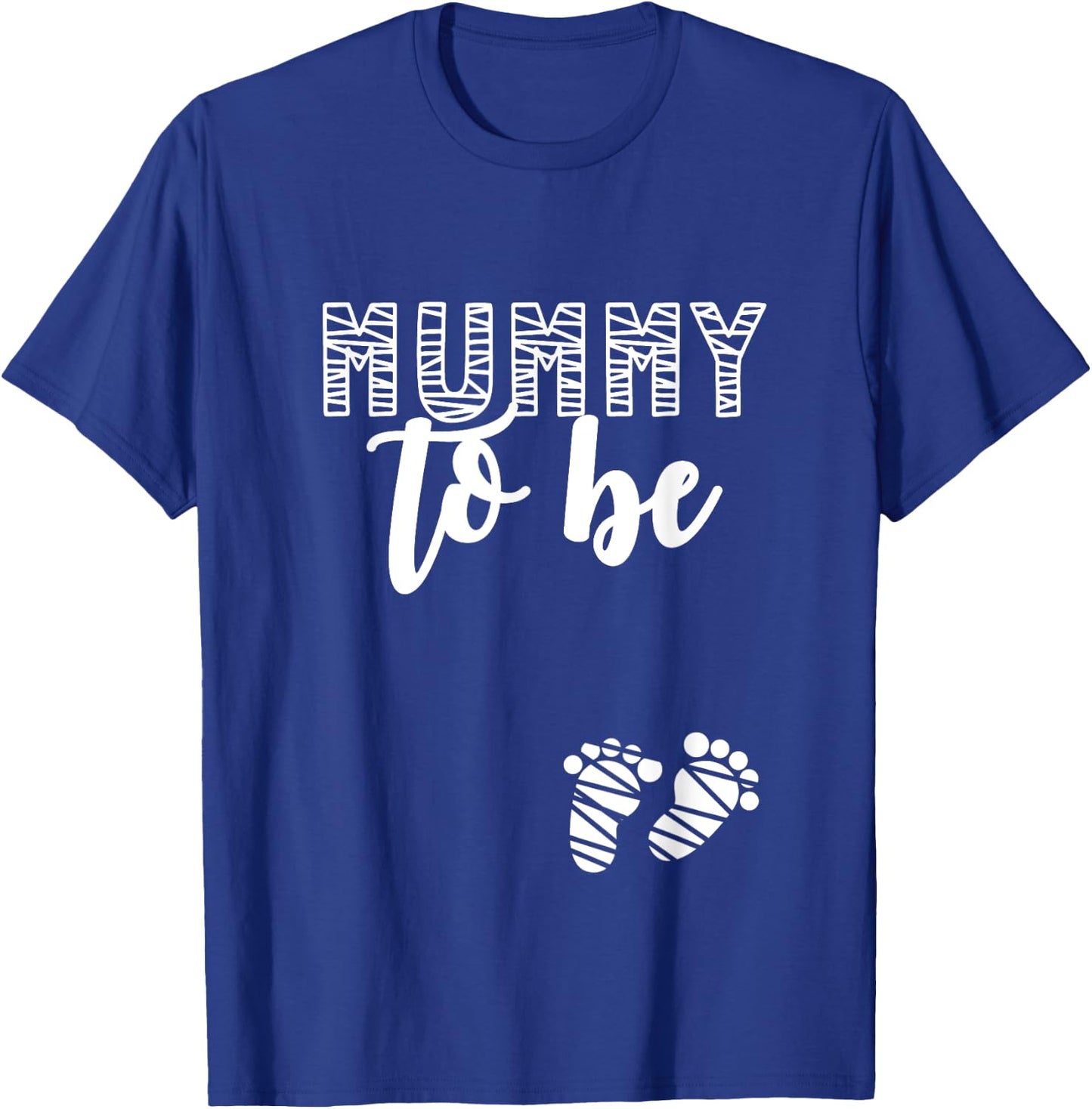 Halloween Pregnancy Announcement Mummy To Be Fall Autumn T-Shirt - T-Shirt | Royal