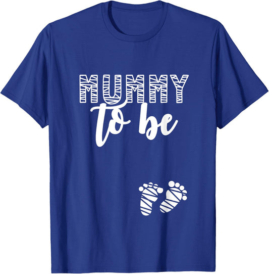 Halloween Pregnancy Announcement Mummy To Be Fall Autumn T-Shirt - T-Shirt | Royal