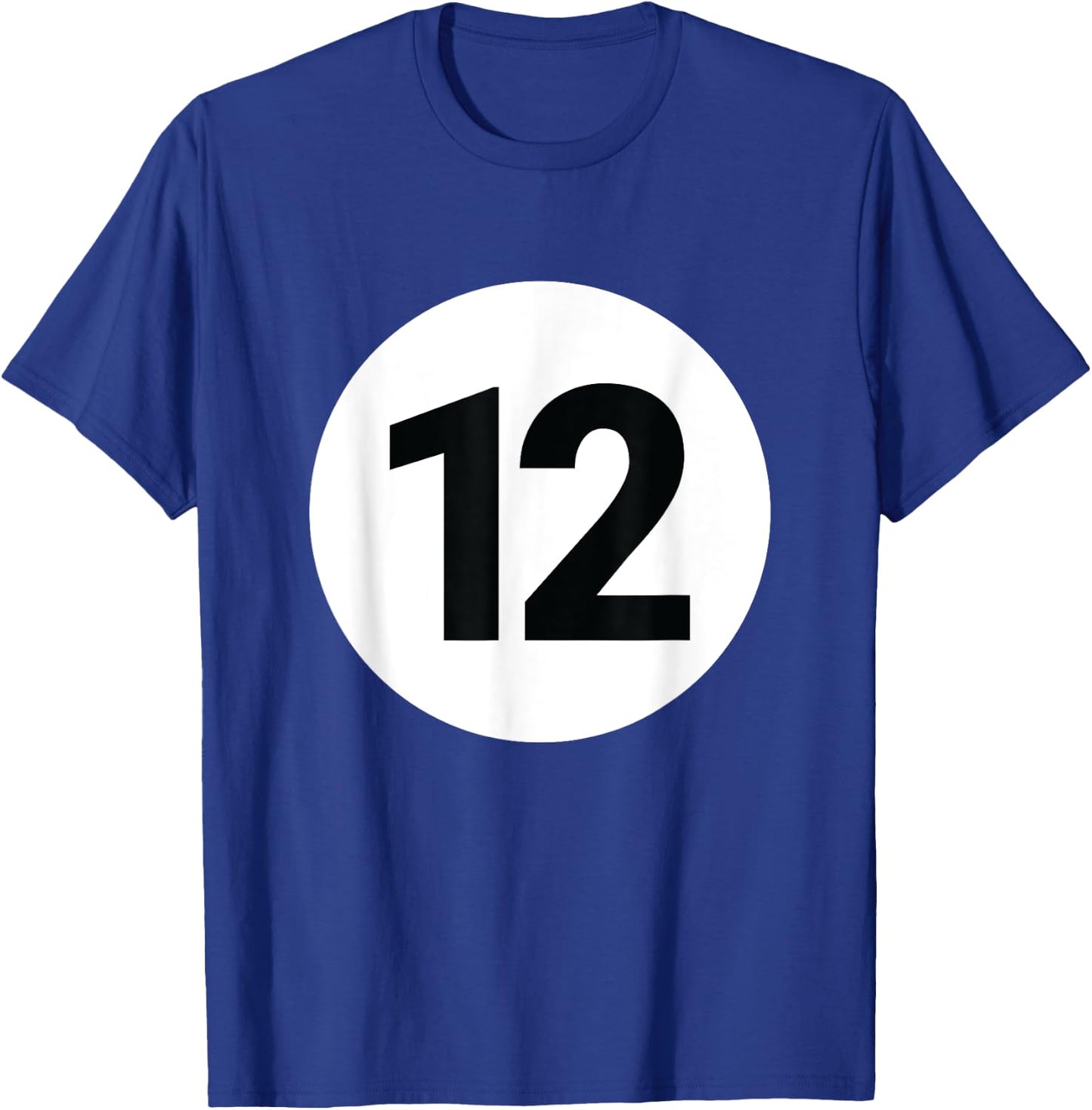8 Pool Ball 12 Billiards Costume Halloween Group Matching T-Shirt - T-Shirt | Royal