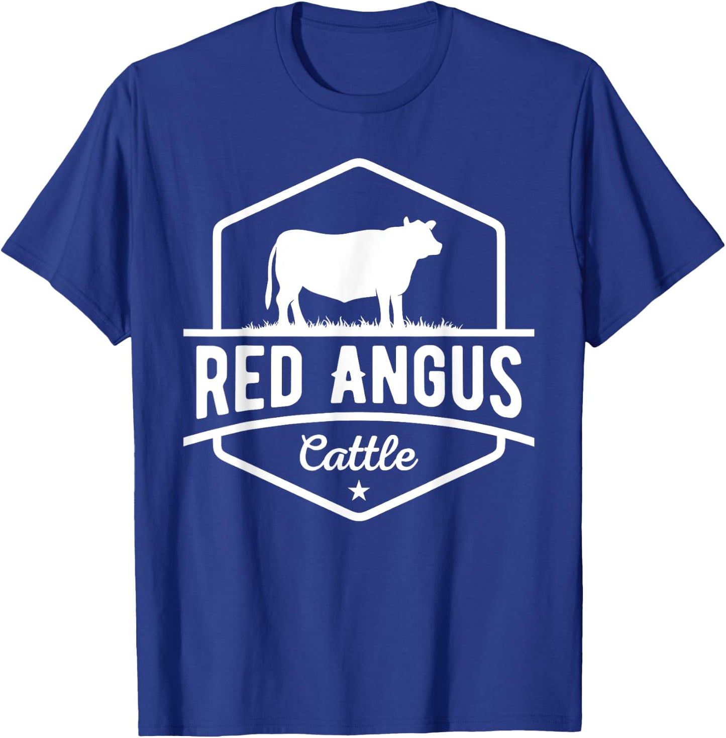 Cow Farmer - Red Angus Cattle T-Shirt - T-Shirt | Royal
