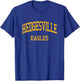 Hedgesville High School HS Hedgesville WV Retro Sports T-Shirt - T-Shirt | Royal