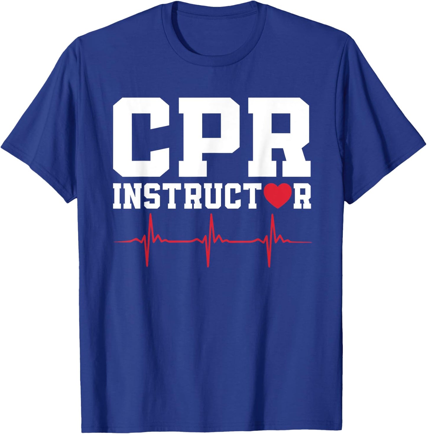 CPR Instructor Outfit AED First Aid Training T-Shirt - T-Shirt | Royal