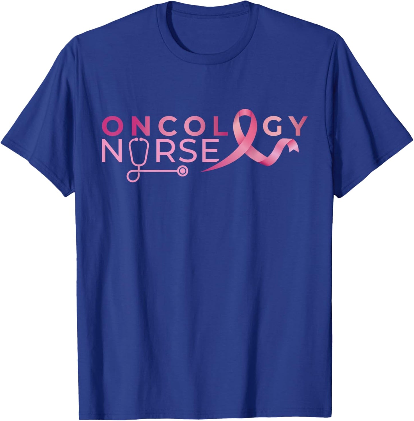 Breast Cancer Oncology Nurse T-Shirt - T-Shirt | Royal