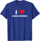 I Love Clinical Research - Heart - Science Scientist College T-Shirt - T-Shirt | Royal