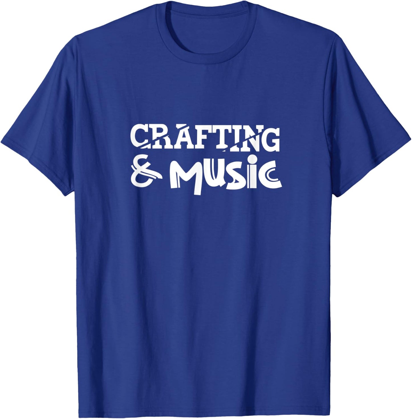 Crafting and Music Hobby Designer Scrapbooking Squad T-Shirt - T-Shirt | Royal