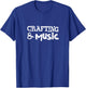 Crafting and Music Hobby Designer Scrapbooking Squad T-Shirt - T-Shirt | Royal