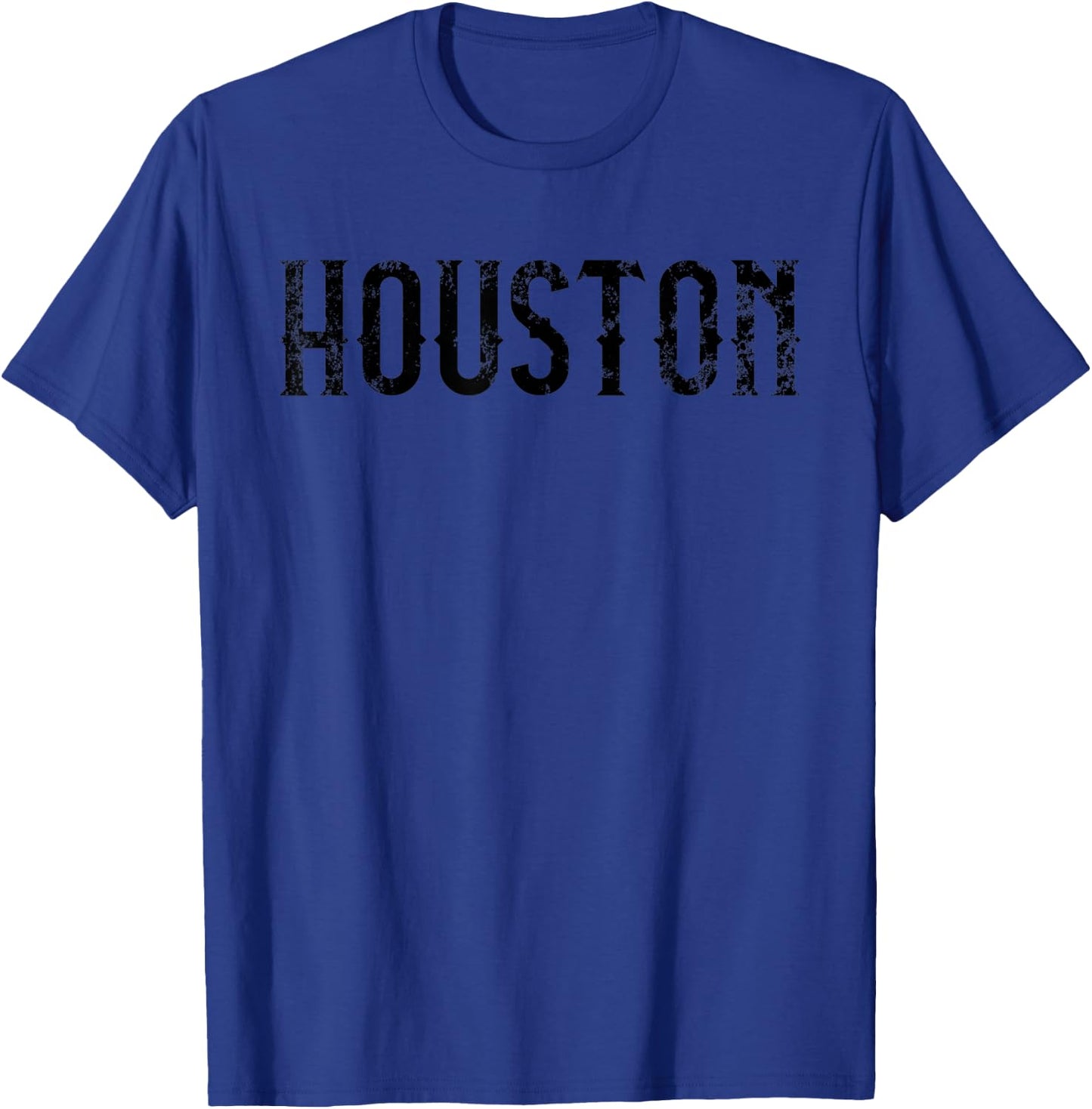 Houston Vintage Script Apparel T-Shirt - T-Shirt | Royal