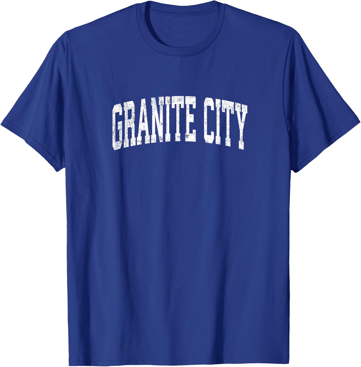 Granite City Illinois IL Vintage Athletic Sports Design T-Shirt - T-Shirt | Royal