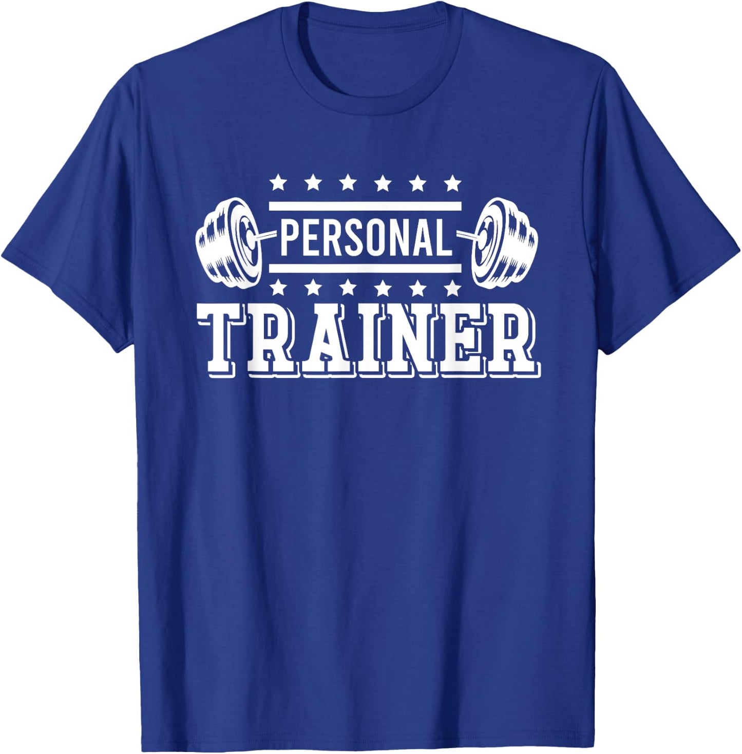Personal Trainer Bodybuilding Fitness Instructor Workout Gym T-Shirt - T-Shirt | Royal