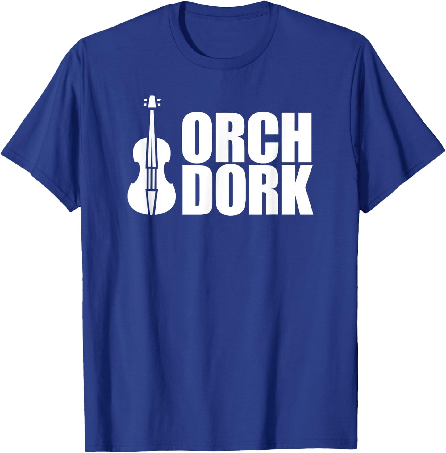 Orch Dork with Violin - Cello - String Instrument T-Shirt - T-Shirt | Royal